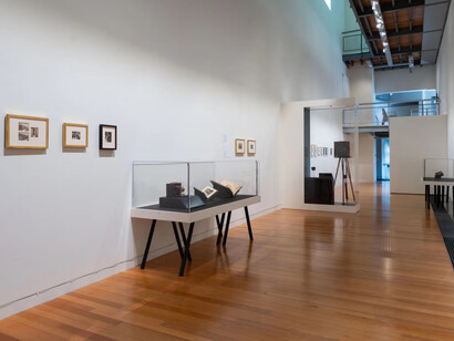 A different light, first photographs of Aotearoa, exhibition view. Courtesy of Te Pātaka Toi Adam Art Gallery