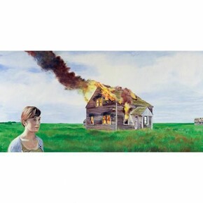 Nate Burbeck, American Decadence (Codington County), 24 x 64 inches, oil on canvas, 2011. Copyright: Nate Burbeck. Courtesy: Anna Zorina Gallery, New York City