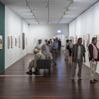 Georg Baselitz, Baselitz manifiestos, exhibition view. Courtesy of Museum der Moderne
