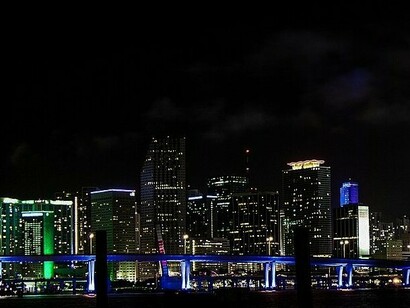 From its origins as a white utopian fantasy marketed through billboards and postcards, Miami’s glowing skyline now tells a story of rapid urban growth and consumer culture