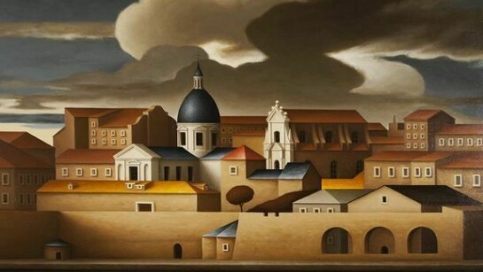 Dubrovnik Harbour 2012, Renny Tait, Oil on linen, 76 x 106.5 cm / 30 x 42 in, AFG 50725
