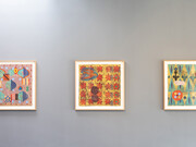 Installation shot, Danny Williams, Re-Trouvailles. Courtesy of Barry Whistler Gallery. Photo by Allison V. Smith