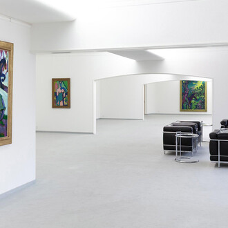 Ernst Ludwig Kirchner reinvents himself, exhibition view. Courtesy of Galerie Henze and Ketterer