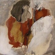 Margareth Dorigatti, Erlkönig, 2012-13, Mischtechnik auf Papier auf Leinwand, Tecnica mista su carta intelata, 60 x 80 cm