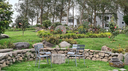 Entre otras actividades Maurizio Bianchi diseña jardines para quien conoce la materia