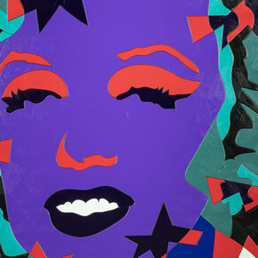 Ugo Nespolo, Purple blonde (dettaglio), 2025. Cortesia di Mart
