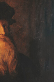 Leonardo da Vinci, Possibile autoritratto, Galleria degli Uffizi, Firenze, Italia (1600)