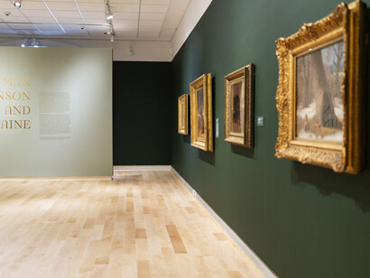 Eastman Johnson, Eastman Johnson and Maine, exhibition view. Courtesy of the Colby College Museum of Art