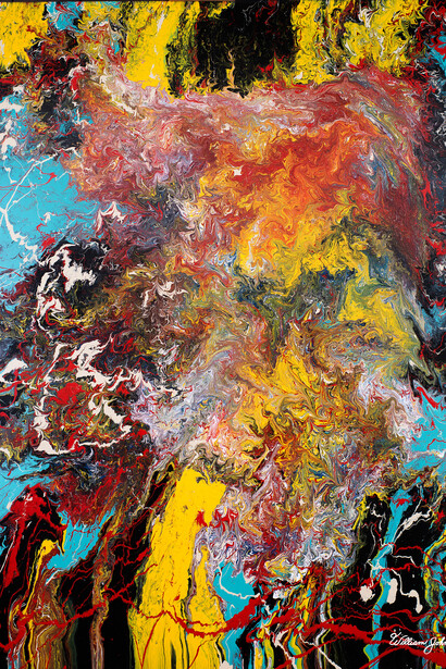 William Johnston, Raw Emotions, 60" x 48", Oil on Canvas, Courtesy of Agora Gallery 