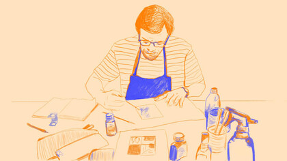 Dibujo realizado por Victoria Piemonte