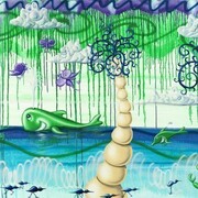 Kenny Scharf, Balea Super Legal, 2011, Oil, Acrylic And Spray Paint On Linen, 52.75h x 75.75w in
