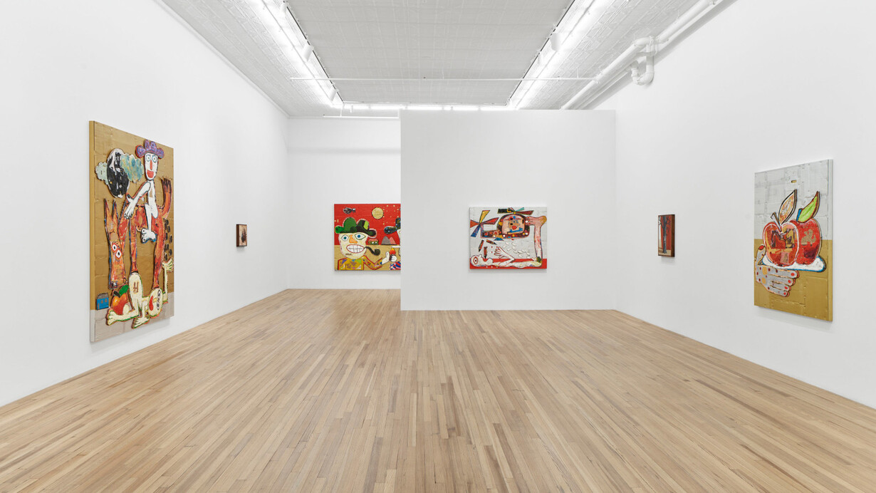 Hadi Falapishi, Gut geelings (Trauma dumps and love bombs), exhibition view. Courtesy of Andrew Kreps Gallery