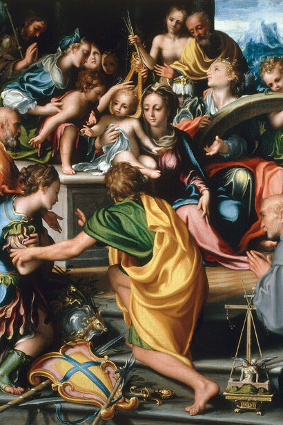 Giorgio Gandini del Grano, La città di Parma presentata alla Vergine, inizi XVI secolo - 1538. Per gentile concessione di Anna Defrancesco comunicazione