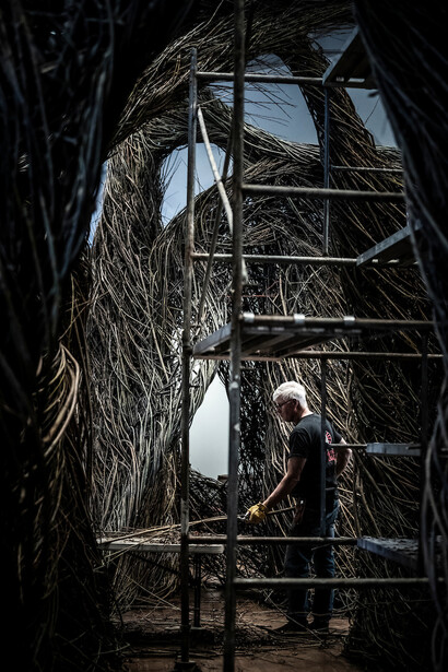 Patrick Dougherty. Courtesy of BYU Museum of Art