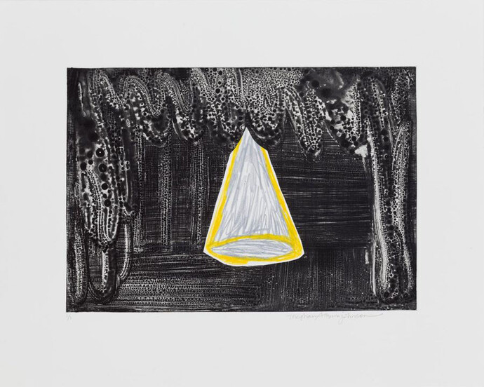 Meghan Allynn Johnson, Spotlight (One), 2017, Watercolour monotype, 46 x 57,7cm. Courtesy of David Krut Projects