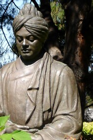 Swami Vivekananda (1863-1902) statue at O'Neil Park and Ramakrishna Monastery, California, United States