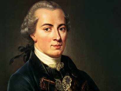Retrato del filósofo Immanuel Kante en su juventud