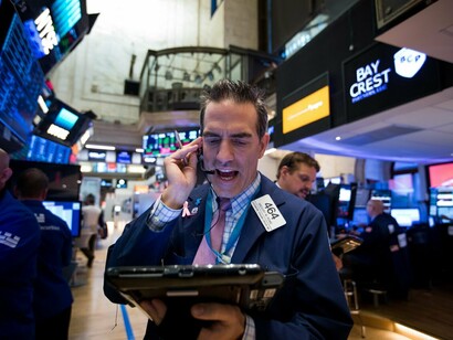 Interior de la Bolsa de Nueva York