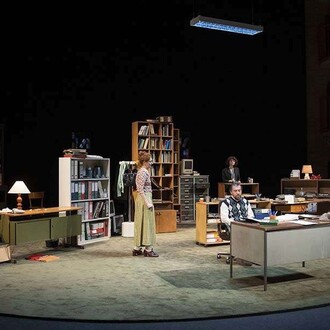 Edificio 3. Storia di un intento assurdo, view of the performance. Courtesy of Teatro Donizetti