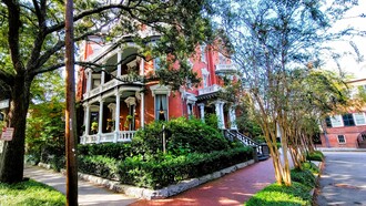 The Kehoe House, now a bed and breakfast, and said to be haunted © Photo by Jane Ammeson