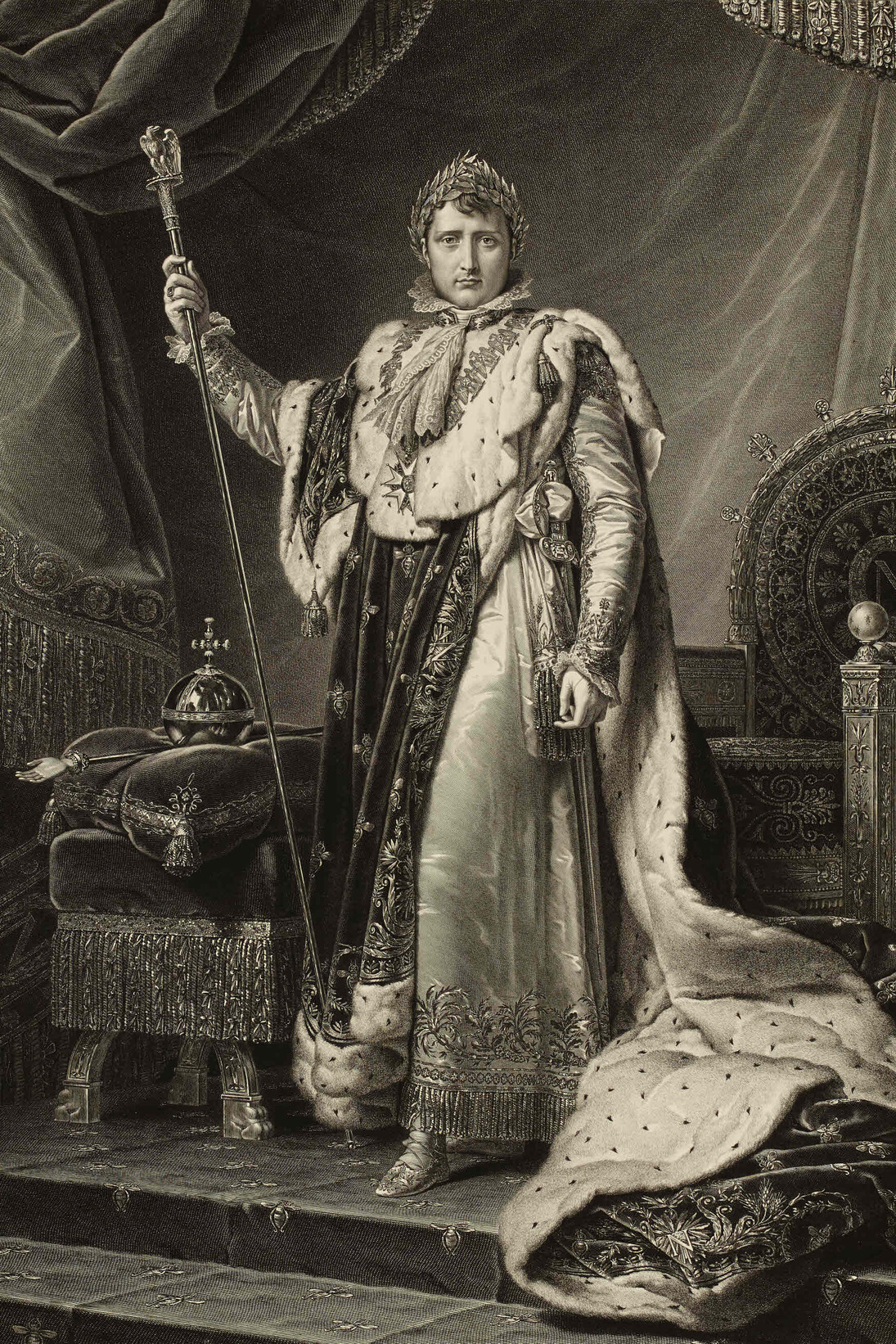  Auguste Gaspard Louis Boucher Desnoyers (1779 - 1857) after François Gérard (1770 - 1837), Napoleon le Grand, 1808, Paris, Engraving on paper, H 68.8 x W 51.1 cm © The Trustees of the British Museum