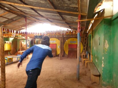 Modesta cancha de tejo