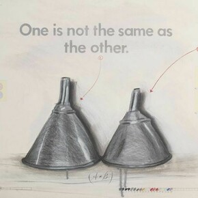 Candy Jernigan, One is not the same as the other, November, 1987, Graphite and colored pencil on paper, Paper: 22 1/2 x 30 inches (57.2 x 76.2 cm), Frame: 26 x 34 x 1 inches (66 x 86.4 x 2.5 cm)