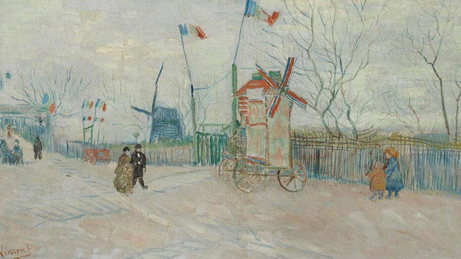 Vincent van Gogh, Impasse des deux frères, 1887, oil on canvas, Van Gogh Museum, Amsterdam (Vincent van Gogh Foundation).