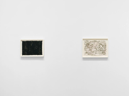 Various artists, In solidarity: a benefit for the American Immigration Council and Journey’s End Refugee Services, exhibition view. Courtesy of David Zwirner Gallery