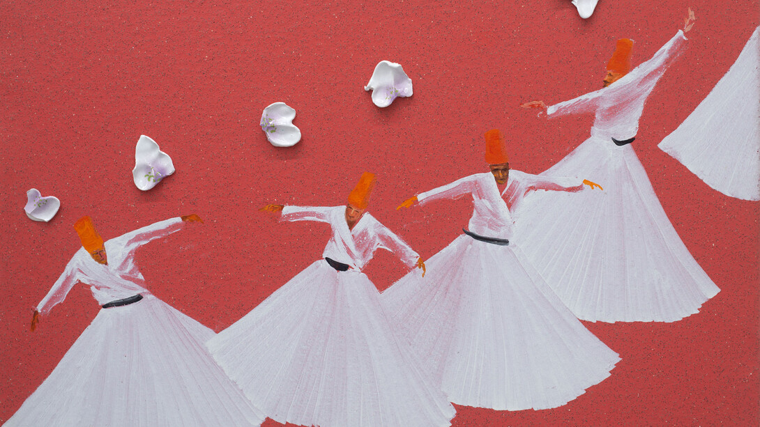 Aldo Mondino, Sufi fleur (dettaglio), 2004. Cortesia della Galleria de’ Foscherari