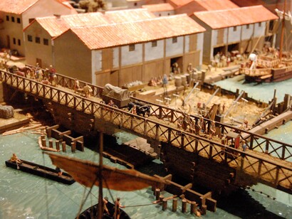 Reproducción del Londres romano (Londinium) en el Museo de Londres 