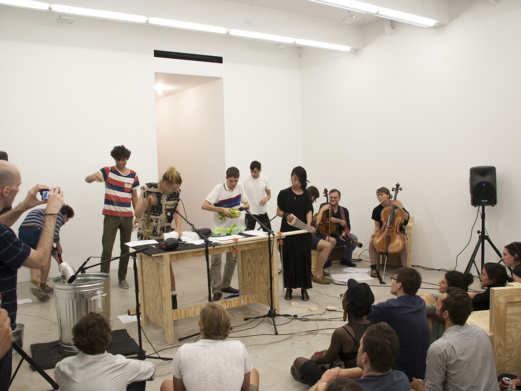 Essex/Olivares, Office Riddim, 2013, performance at Lisa Cooley, NY, USA