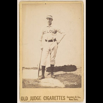 Jack Boyle, Catcher, St. Louis Browns, from the series Old Judge Cigarettes
1887–89