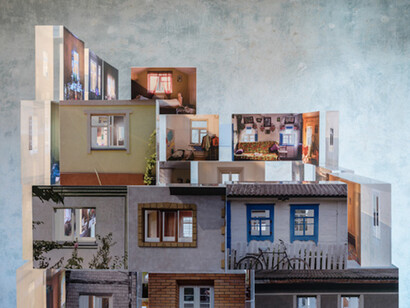 Zhanna Kadyrova, "Mia casa, mia fortezza", Exhibition view. Courtesy of Galleria Continua