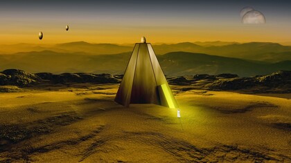 Immagine digitale che rappresenta una possibile realtà aliena 