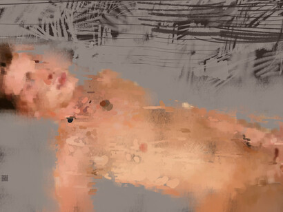 Gary Kaleda, Private Life, 2010, digital painting, 30 x 22 inches