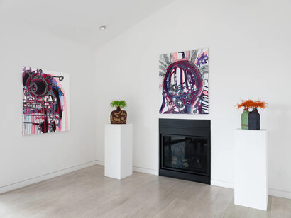 Zaachariaha Fielding, exhibition view. Courtesy of Albertz Benda