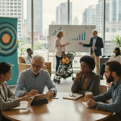 A multi-generational gathering to explore the challenges and contributions of an aging population, highlighting the significance of intergenerational cooperation and the often-underestimated silver economy