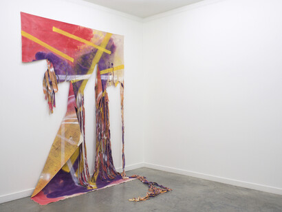 Vaughn Davis Jr., Sanguine, 2023, installation view. Courtesy of the artist and Romer Young Gallery
