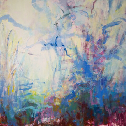 Melanie Kozol, Carya, 2014, oil on canvas, 48 x 44 inches