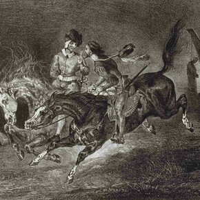 Eugène Delacroix, Faust : la nuit du sabbat, 1827, Lithographie © BnF