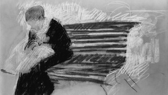 Mary Cassat, Mujer en un banco (c. 1881)