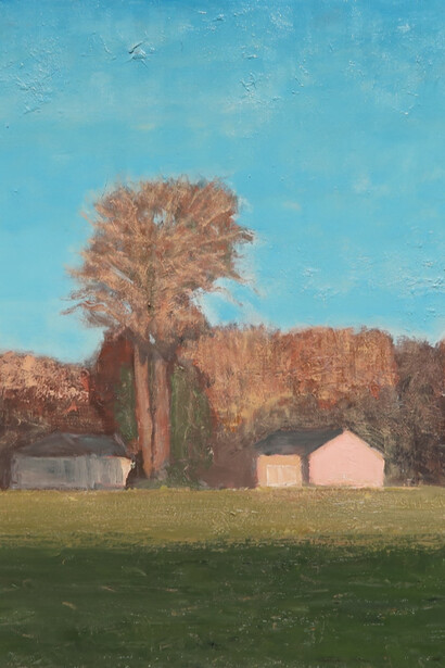 "La fin du jour” - Oil on canvas  38.25’’ x 57.5’' (97cm x 146cm)