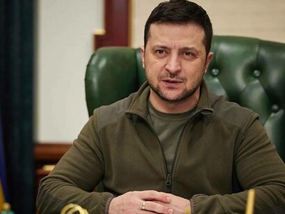 Ukrainian President Volodymyr Zelensky addressing the concerns from Kyiv, Ukraine,