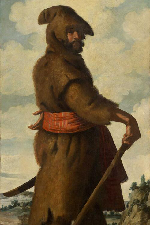 Francisco de Zurbarán (Spanish, 1598–1664), Simeon, ca. 1640–45, Oil on canvas, 79 1/16 x 40 ¾ inches (200.8 x 103.5 cm) ©Auckland Castle Trust/Zurbarán Trust, Photo credit: Robert LaPrelle