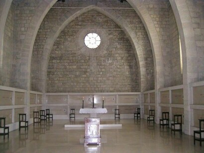 Mausoleo dei 40 Martiri, Gubbio (Pg), veduta fotografica dell’interno.