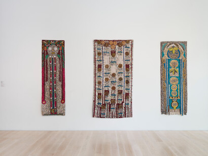 Sanaa Gateja, Language of we, exhibition view. Courtesy of the Institute of Contemporary Art