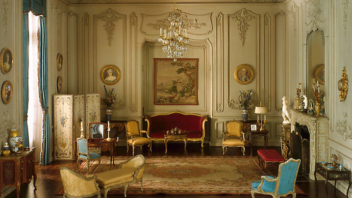 Mrs. James Ward Thorne, American, 1882-1966, E-21: French Boudoir of the Louis XV Period, 1740-60, c. 1937