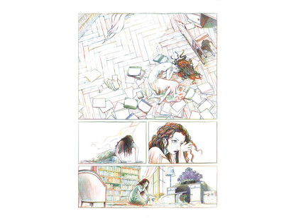 A drawing from the  graphic novel about Anaïs Nin