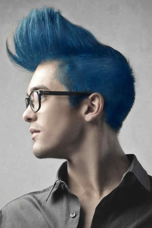 Tupé azul